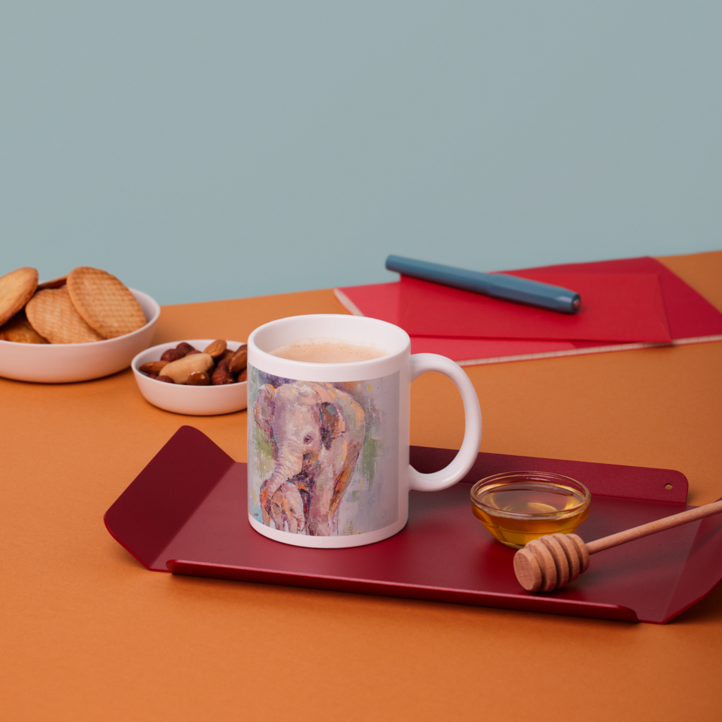 Mother & Baby Elephant Mug – Tender Bond Ceramic Coffee Mug
