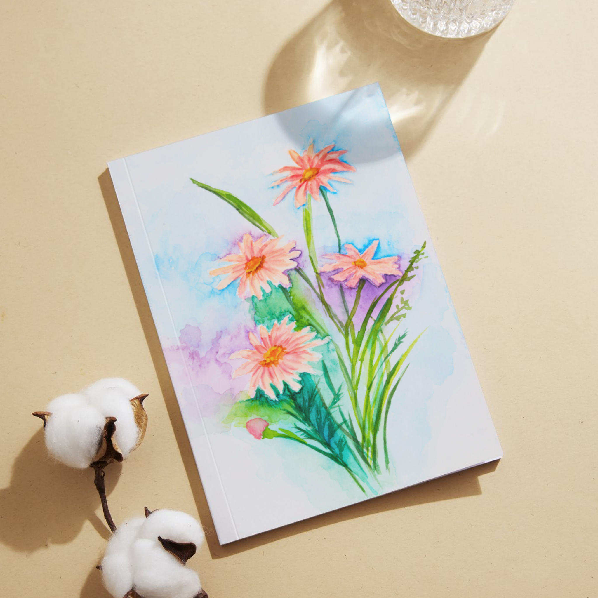 Dreamy Pink Bouquet Floral Card – Watercolour Design