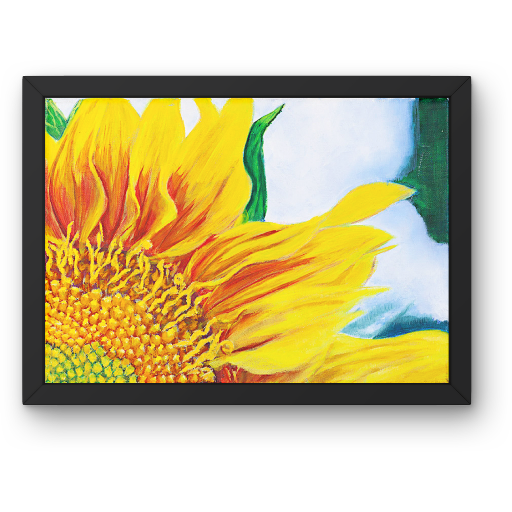 Radiant Sunflower Canvas Print – A3 Vibrant Yellow Floral Wall Art
