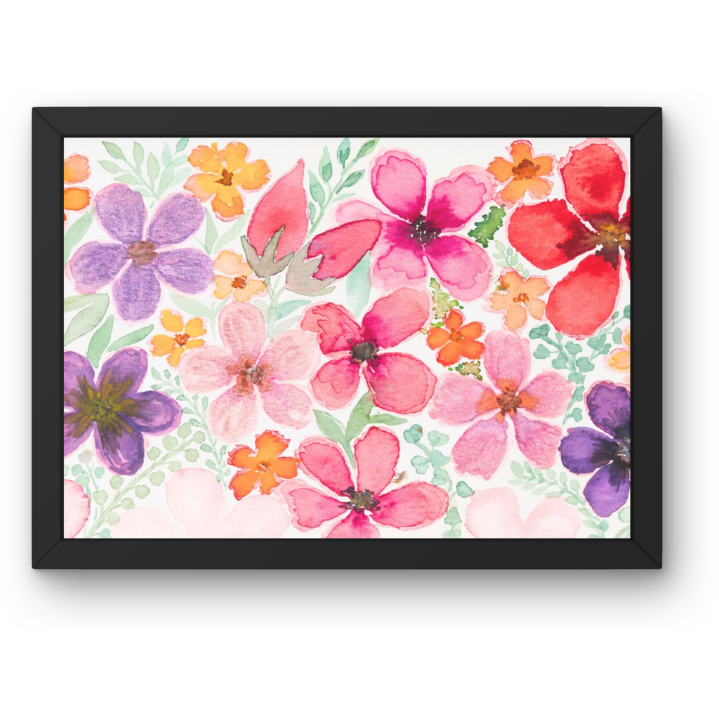 Vibrant Bouquet Canvas Print – A3 Colorful Floral Wall Art