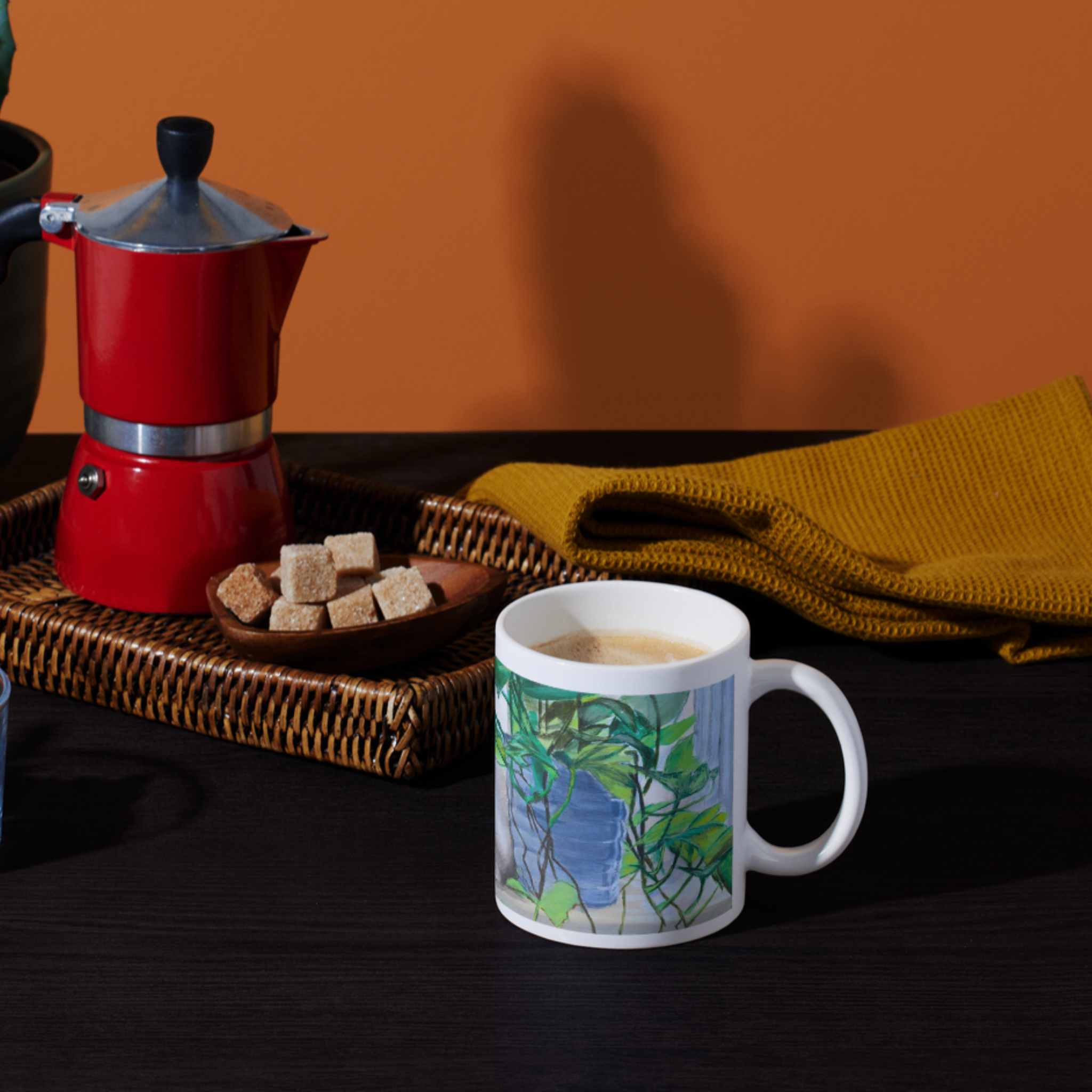 White Cat with Heterochromatic Eyes Mug – Unique Cat Ceramic Coffee Mug